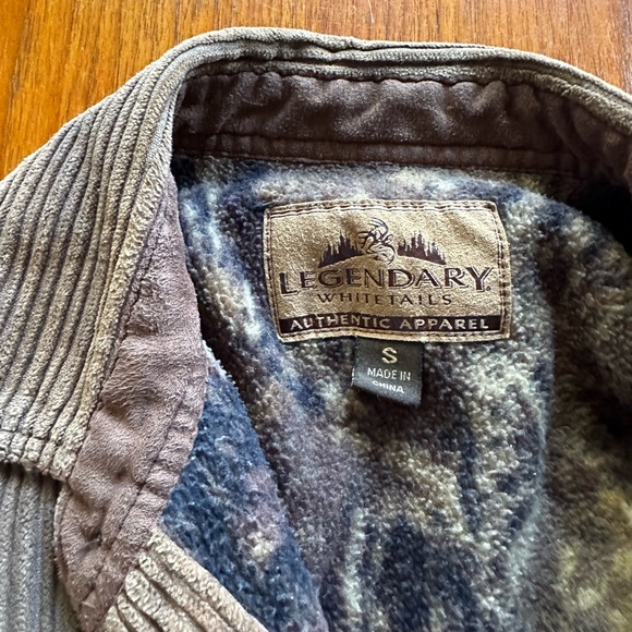 Legendary Whitetails Authentic Apparel Brown Corduroy Jacket - size small - Picture 2 of 10